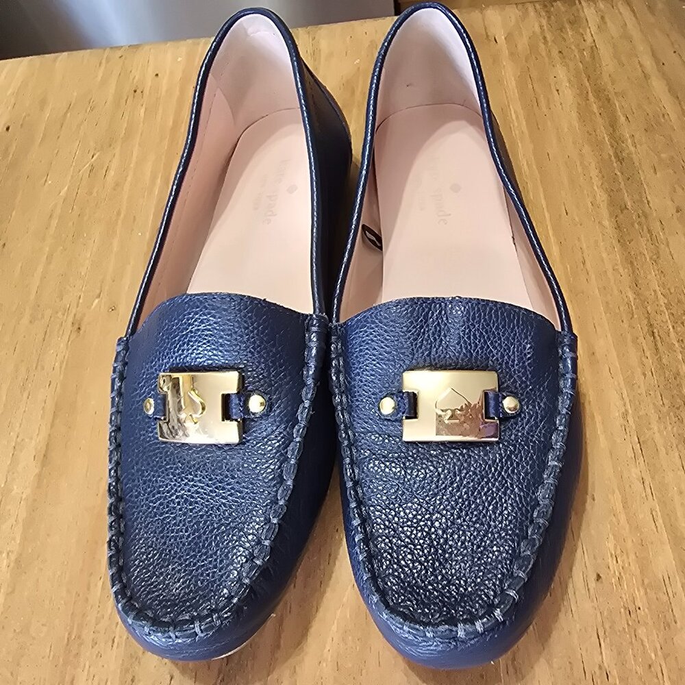 Kate spade loafers Navy blue